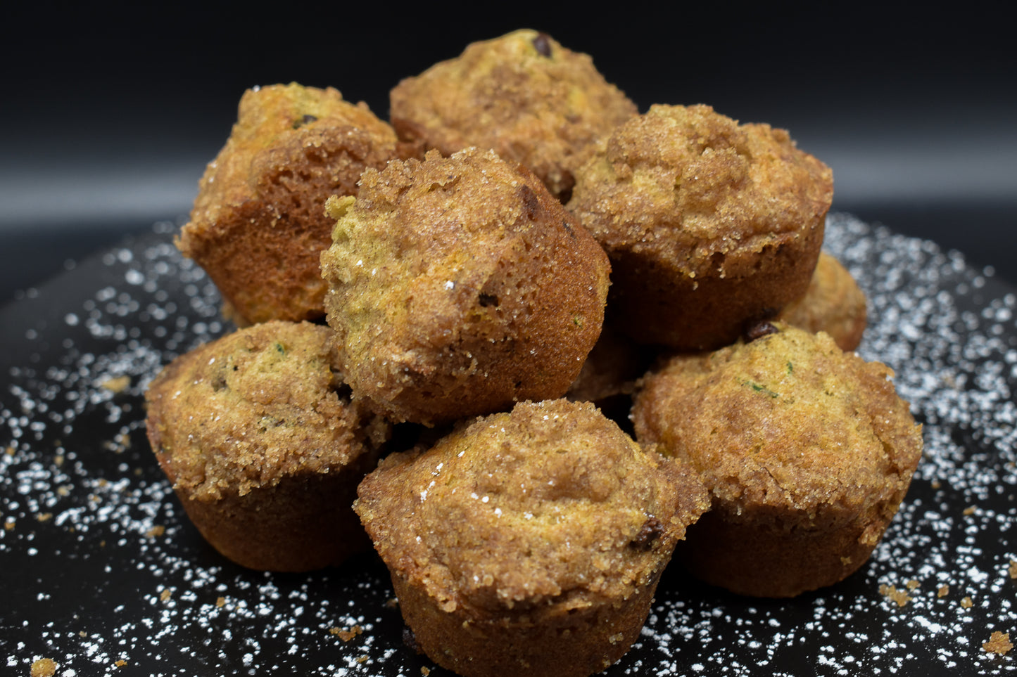 Zucchini Chocolate Chip Mini Muffins- 1 Dozen