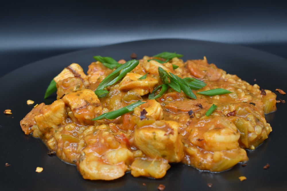 Brown Rice Seafood Jambalaya