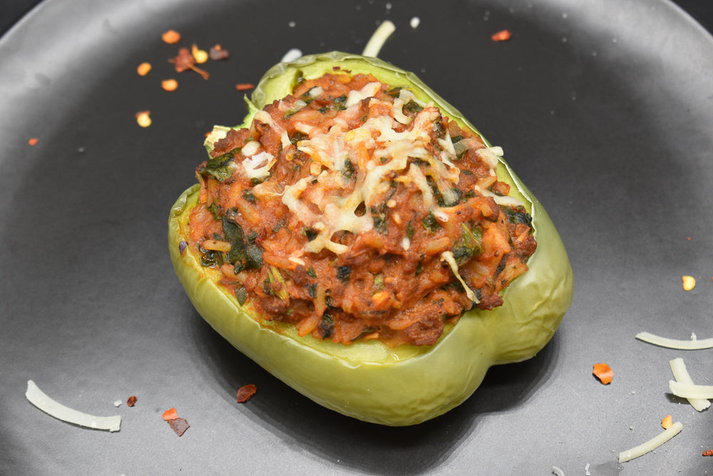 Lean Beef & Spinach Stuffed Bell Pepper (GF)