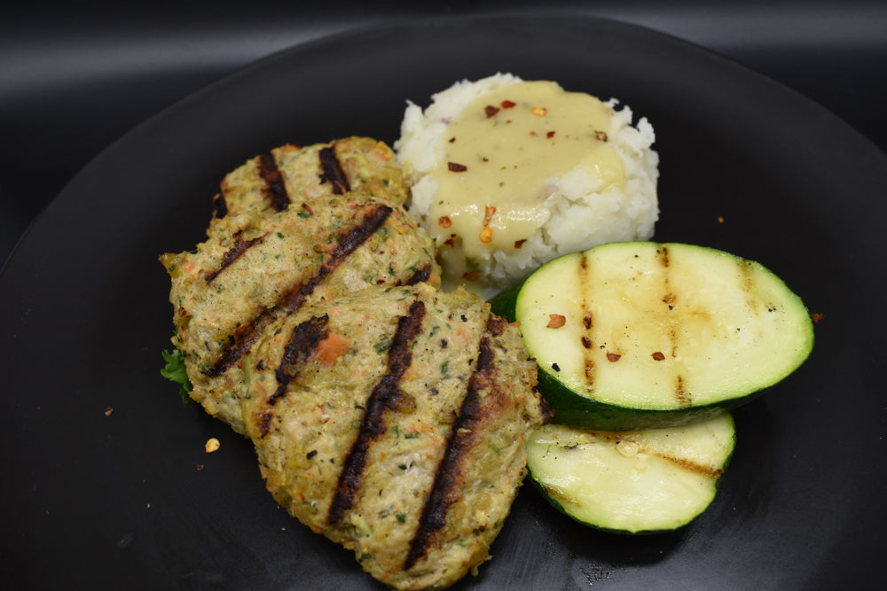 Gluten free turkey sliders with mashed potatoes and gravy